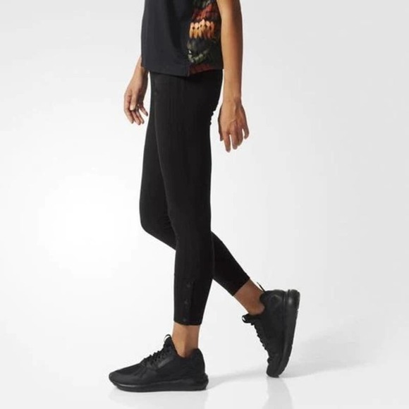 NWT Adidas Originals Train Snap Leggings Black‎ - Picture 1 of 8